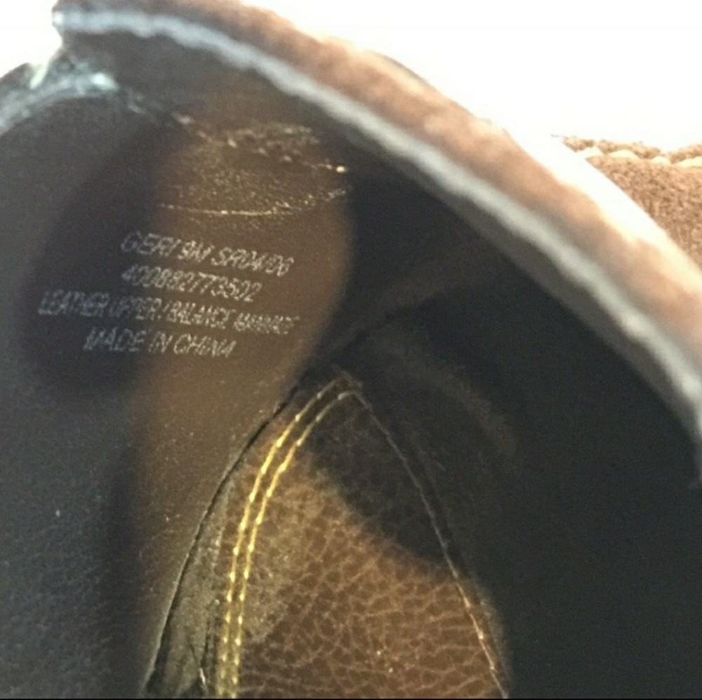 Brown suede and leather mules - Picture 4 of 6